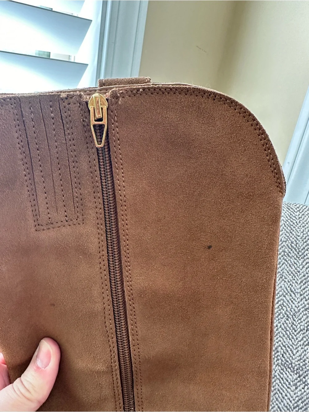 Dolce Vita Ramsay Light Brown Suede Western Boots